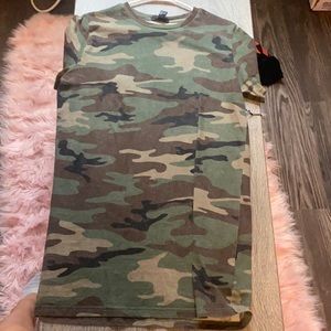 Camo mid length dress